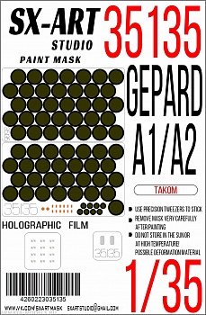 35135SX Окрасочная маска Gepard Spaag A1/A2 (Takom)