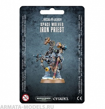 53-19GW Набор Космические Волки. Железный Жрец (Space Wolves Iron Priest) 53-19GW Набор Космические Волки. Железный Жрец (Space Wolves Iron Priest)