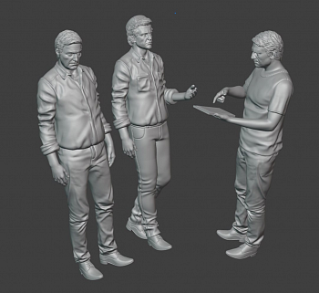 HE-43033 Миниатюра водители (3шт)