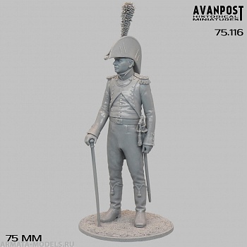 75.116АП Офицер французской лёгкой пехоты, 1812 75.116АП Офицер французской лёгкой пехоты, 1812