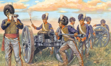 6041ИТ Солдатики Britich Artillery (Napoleonic Wars) Italeri