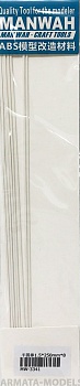 MW-3341 Модельный пруток полукруглого сечения(ABS-пластик)  1.5mm*250mm 8шт MW-3341 Модельный пруток полукруглого сечения(ABS-пластик)  1.5mm*250mm 8шт