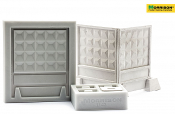 300-fzab-43 Набор молдов для литья забора ПО-2 в М1/43