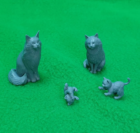 6039 кошки набор 4 шт масштаб 1:12 СВ Модель