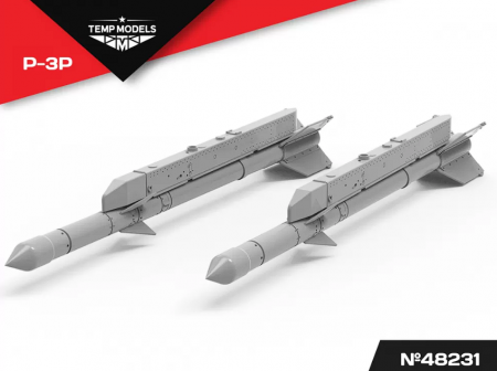 48231 УПРАВЛЯЕМАЯ РАКЕТА  Р-3Р 1/48