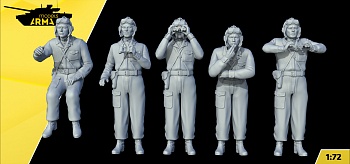 AM72654 Миниатюра Набор танковых командиров СССР