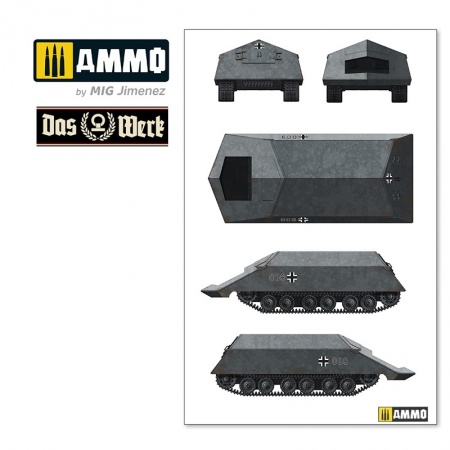 DW35018 Сборная модель VK4501(P) Rammtiger Das Werk