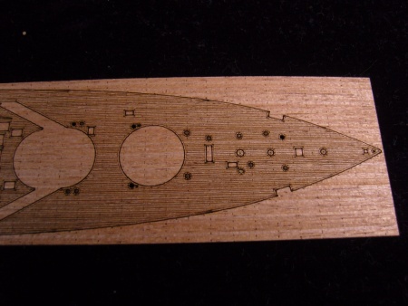 AW20075 Деревянная палуба для IJN Nagato 1933