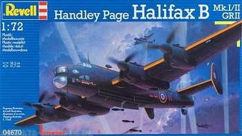 04670 Самолет Бомбардировщик Хендли Пейдж Галифакс Mk.I/II, 2-ая МВ, британский