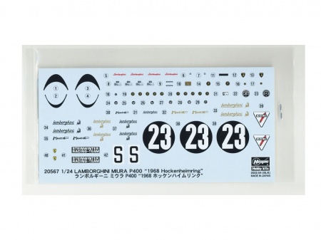 20567-Автомобиль LAMBORGHINI MIURA P400 Hasegawa