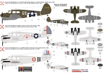 KPM0168 Cessna UC-78A Bobcat KP Models