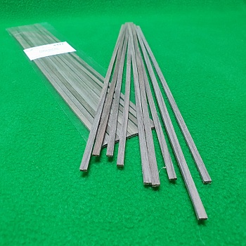 5371 рейки 2х4 мм - длина 300 мм - 10 шт - орех американский