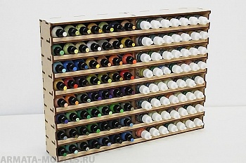 POL-02 Полка настольно-подвесная для расположения  баночек лёжа POL-02 Полка настольно-подвесная для расположения  баночек лёжа