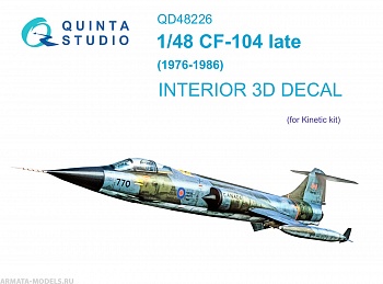 QD48226 3D Декаль интерьера кабины CF-104 Late (Kinetic)