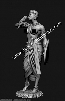 CHM-75061. Индийская женщина-телохранитель, 4-2 века до н.э. Материал - смола.