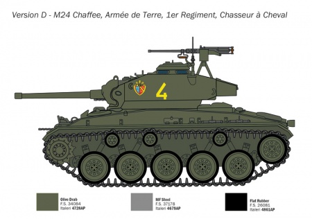 6761ИТ Танк M24 CHAFFEE Italeri