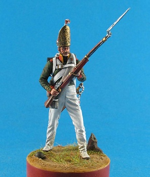CHM-54025. Унтер-офицер Павловского гренадерского полка, Россия 1812-14 гг. 54 мм. Материал - смола.