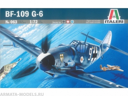 063ИТ Самолет BF-109 G6 Italeri