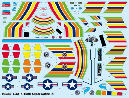 03221P Истребитель F-100C Super Sabre Trumpeter