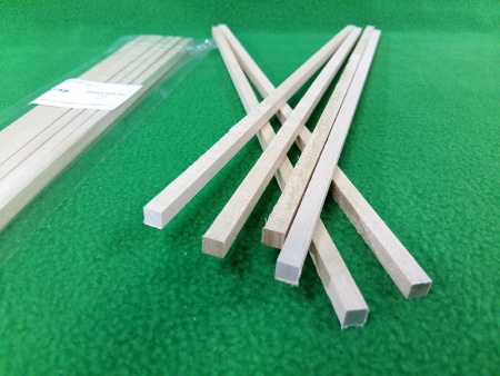 5148SV рейки 6х6 мм - длина 300 мм - липа - 6 шт