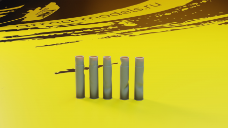 AM72377 Миниатюра Гильза мятая 75х350 5 шт.