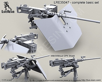 LRE35047 Пулемёт M2 Browning .50 калибр на треноге M3 LRE35047 Пулемёт M2 Browning .50 калибр на треноге M3