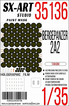 35136SX Окрасочная маска Bergepanzer 2A2 (Takom)