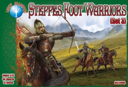 ALL72065 Фигуры Steppes Foot Warriors. Set 3 Dark Alliance