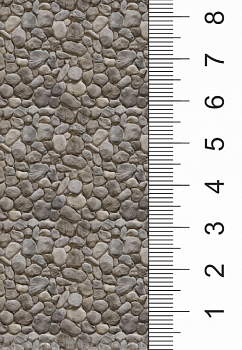 040tkb008 Текстура булыжной мостовой для макетов. Лист А4.