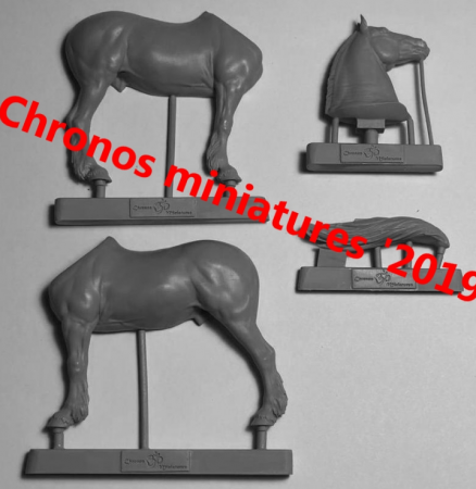 CHM-54183. Животные: Лошадь №12. 54 мм. Материал - смола. Chronos Miniatures