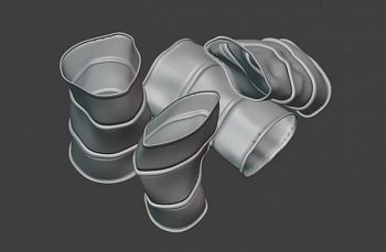 HE-35197 Миниатюра бочки мятые #2