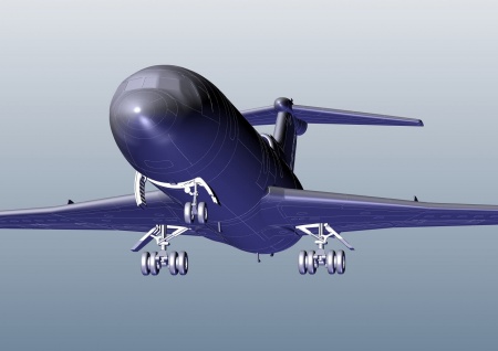 ЕЕ144140_2 Авиалайнер HS 121 Trident 1 British Airways Восточный экспресс