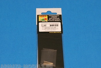 ABR-A48-014  Дополнения для  Set of 4 barrels for Japanese 20 mm Type 99 aircraft machine cannons для  1/48 ABR-A48-014  Дополнения для  Set of 4 barrels for Japanese 20 mm Type 99 aircraft machine cannons для  1/48