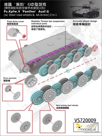 VS720009 Panther Pz.Kpfw. V Ausf. G Vespid Models