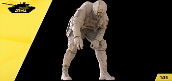 AM36011 Боец расчета 2С4 "Тюльпан" фигура 5 (Не для свободной продажи)