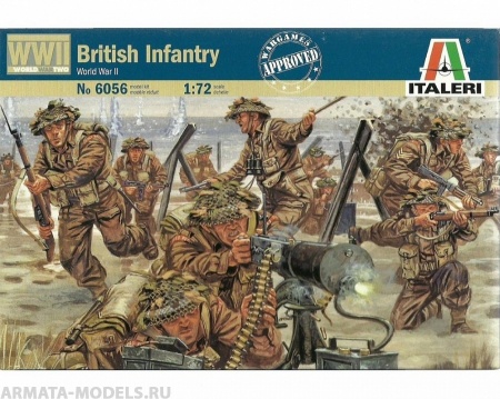 Набор фигурок 6056ИТ Солдатики British Infantry Italeri