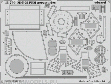 48790ED  MiG-21PFM Accessoires for Eduard 1/48