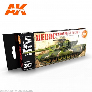 AK11653 Набор красок MERDC CAMOUFLAGE COLORS 3G