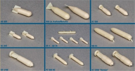 26101ИТ Набор бомб WWII German Aircraft Weapons-1 Italeri