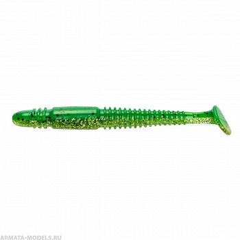 Виброхвост Minoga 3,75"/9.5 см Green Peas 5шт. (HS-17-051) Helios