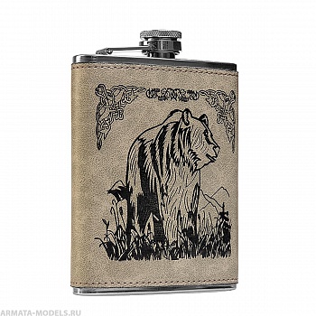 Фляжка Медведь 240 мл (А08-1) Hip Flask