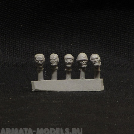z-heads-01 zombie heads (5 pcs) BROTHER VINNI's