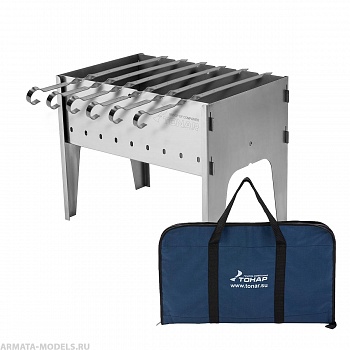 Мангал разборный + 6 шампуров 1,5мм, сумка (T-M1.5-6-S) Тонар Мангал разборный + 6 шампуров 1,5мм, сумка (T-M1.5-6-S) Тонар