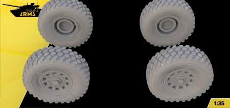 AM35814K Колеса на Бронеавтомобиль ЦСН ФСБ «Фалькатус» (Не для свободной продажи) Arma Models