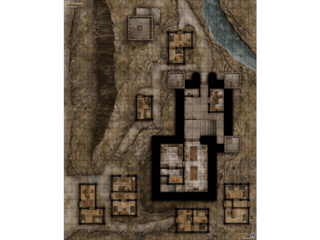 1807HW Pathfinder НРИ: Поле игровое «Деревня»