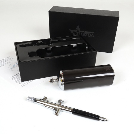 MW-9009A Аэрограф + беспроводной портативный аккумуляторный воздушный компрессор (серебристый)