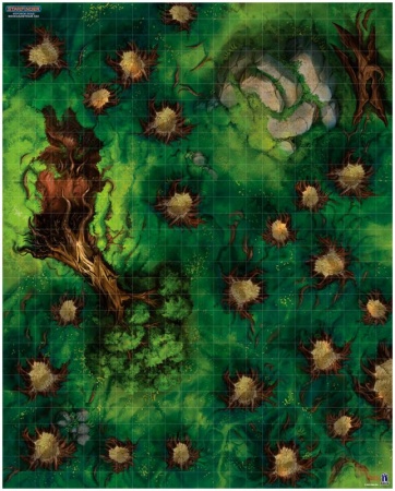 915671HW Starfinder НРИ: Игровое поле «Инопланетный лес»