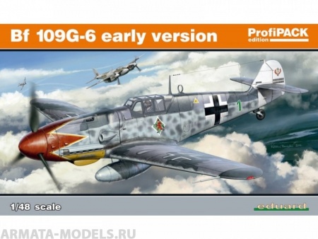 82113 Самолет Bf-109G-6 early version EDUARD