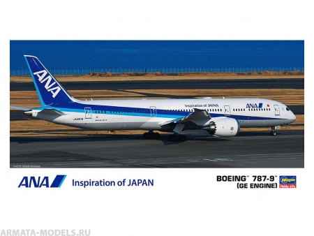 10849-Пассажирский самолет ANA B787-9 (GE  ENGINE) Hasegawa