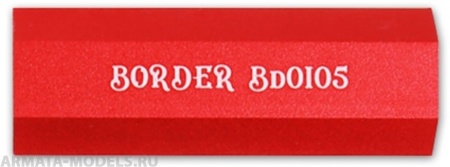 BD0105-R Металлический шлифовальный блок красный